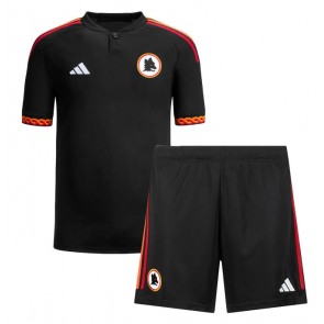 AS Roma Koszulka Trzecich Dziecięca 2023-24 Krótki Rękaw (+ Krótkie spodenki)